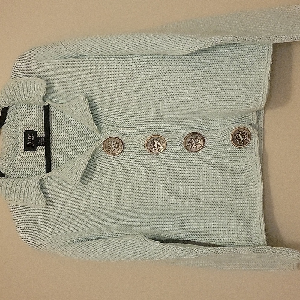 Women's Soft Knit Cardigan in Light Blue